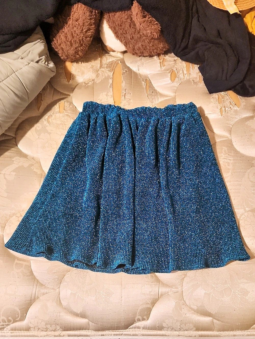 She + Sky Blue Mini Skirt